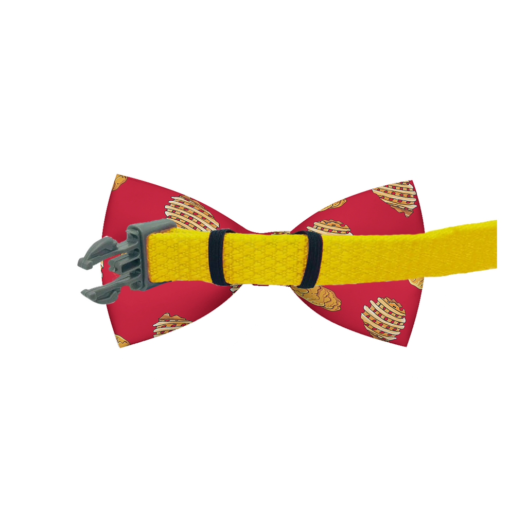 Chicken Nuggets & Waffle Fries Dog Bow Tie