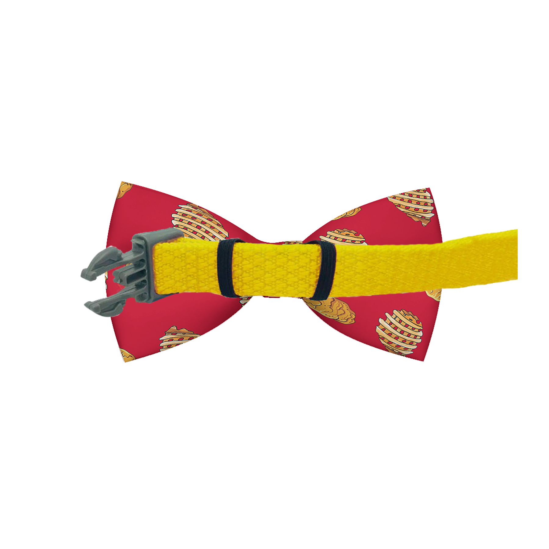Chicken Nuggets & Waffle Fries Dog Bow Tie