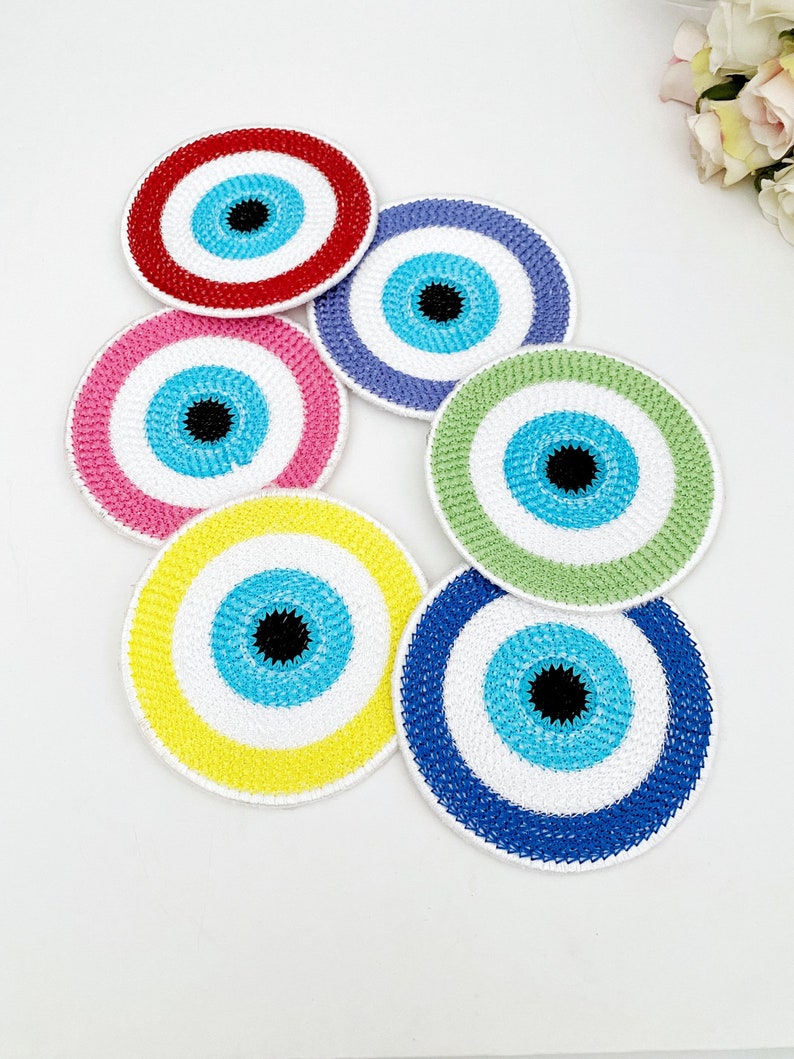 Evil Eye Coaster, Set of 4, Lucky Evil Eye Home Accessories