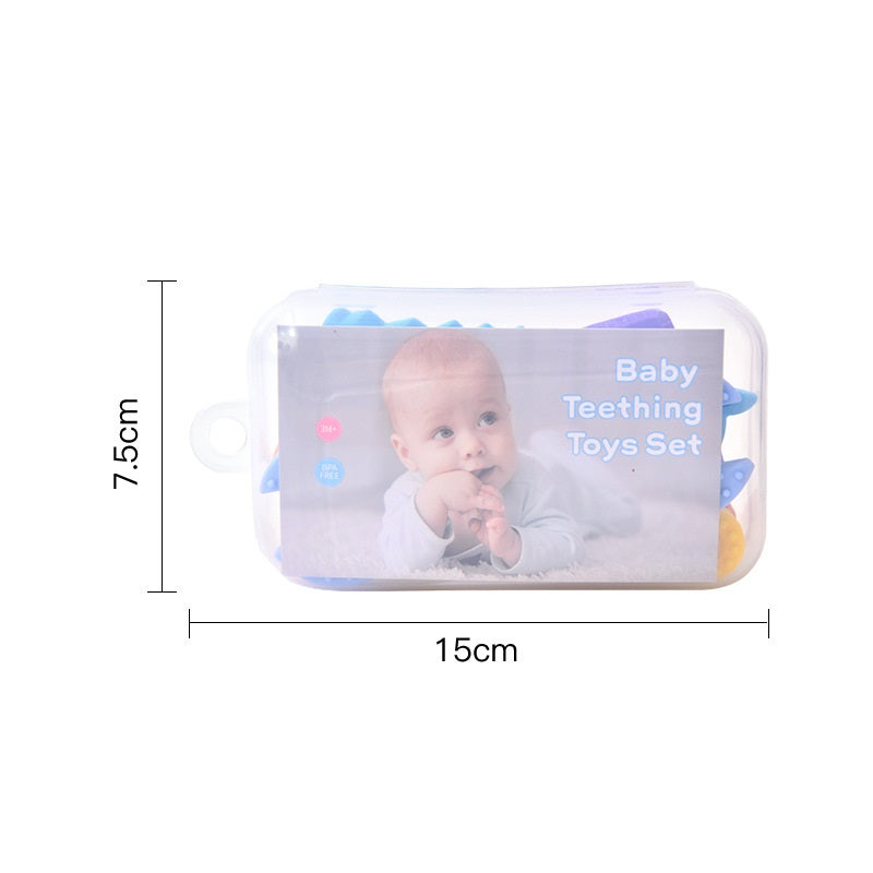 Infant Teething Kit – 5-Piece Silicone Chew Toys for Babies